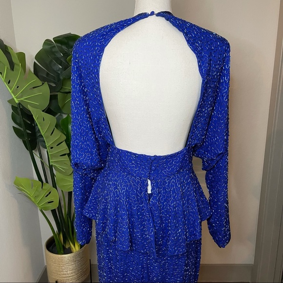 Vintage Lillie Rubin Dress, Fully Beaded Skirt Set, Two Piece, Evening Dress - Picture 9 of 16